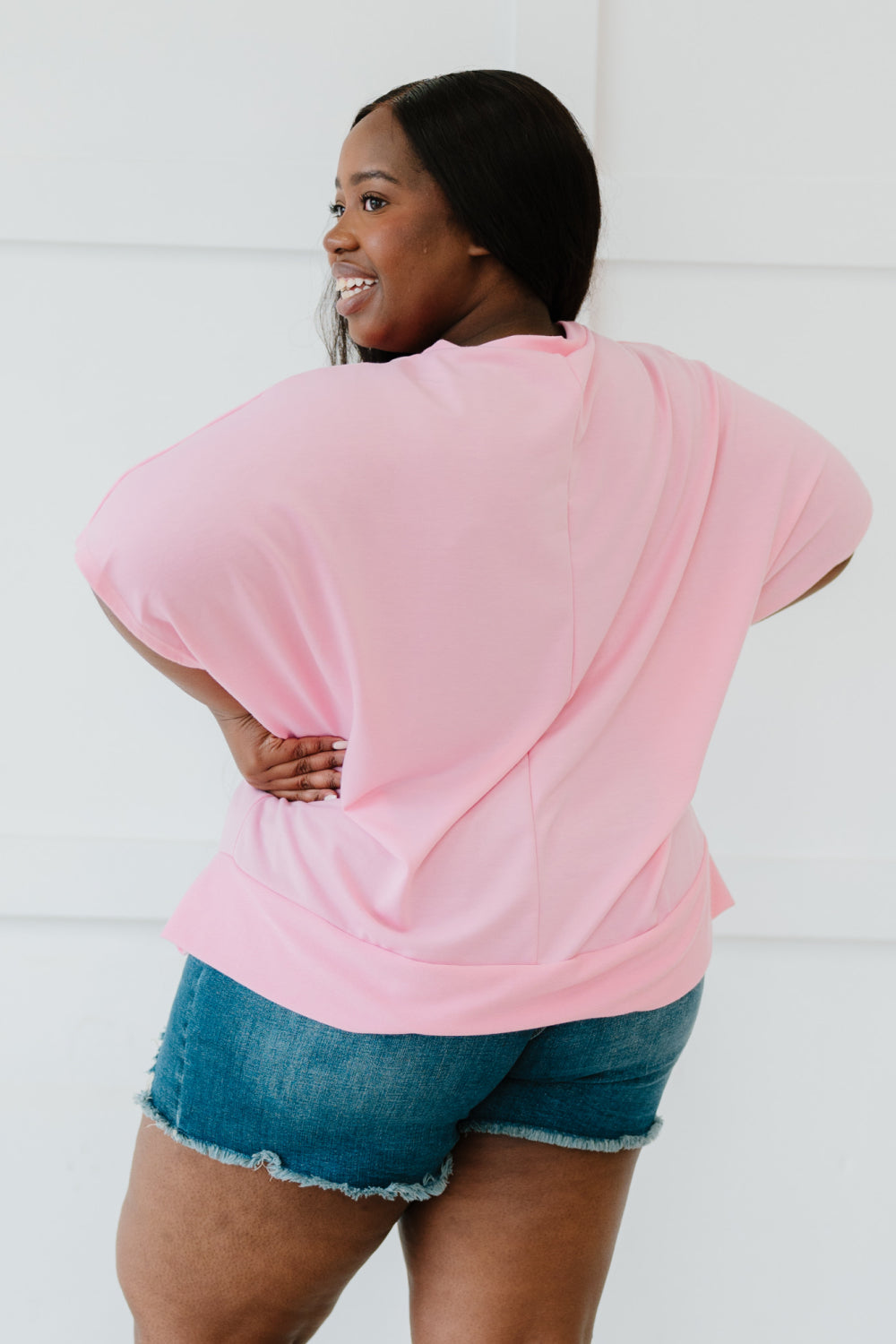 Sew In Love Sippin' Lemonade French Terry Top in Pink -