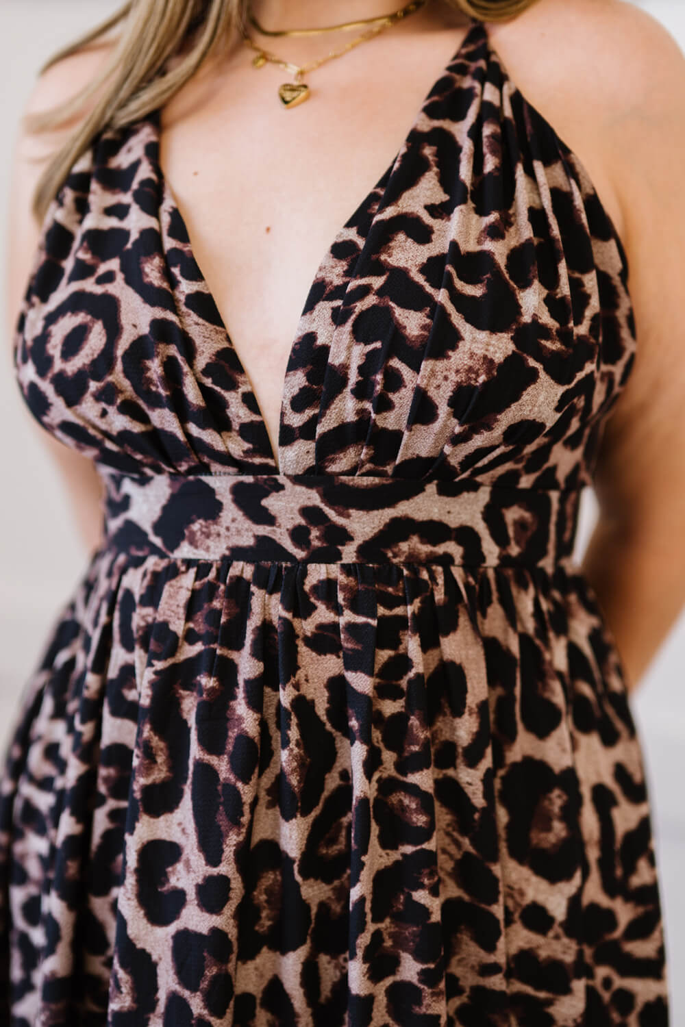 Sweet Generis Never Stop Leopard Maxi Dress -