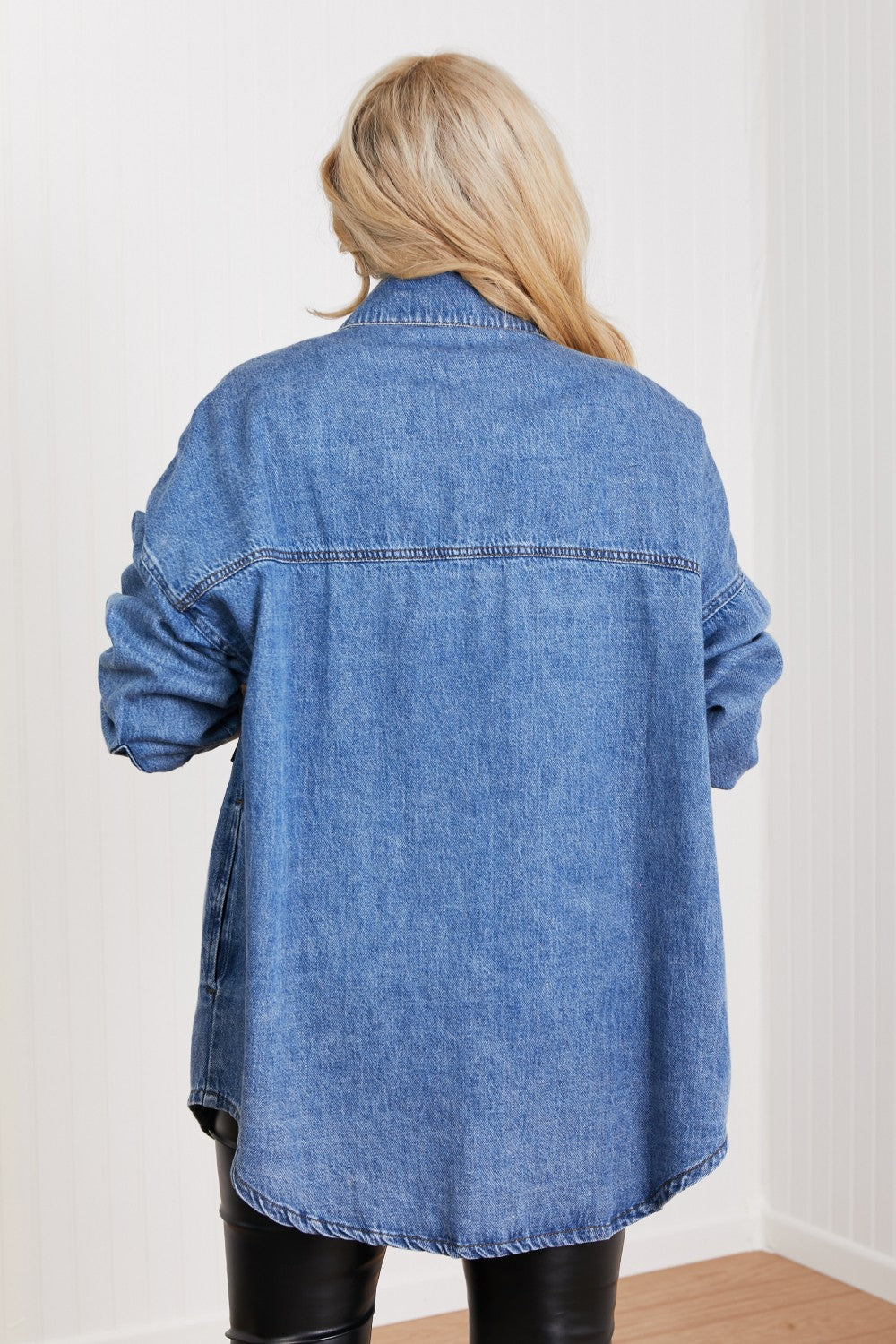 RISEN Jessica Denim Shacket -