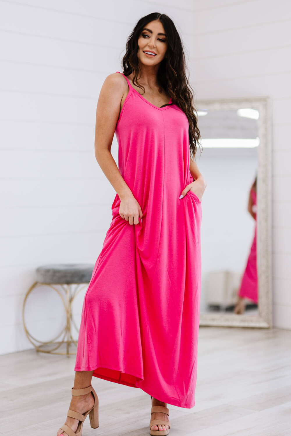 Zenana Beach Vibes Cami Maxi Dress -