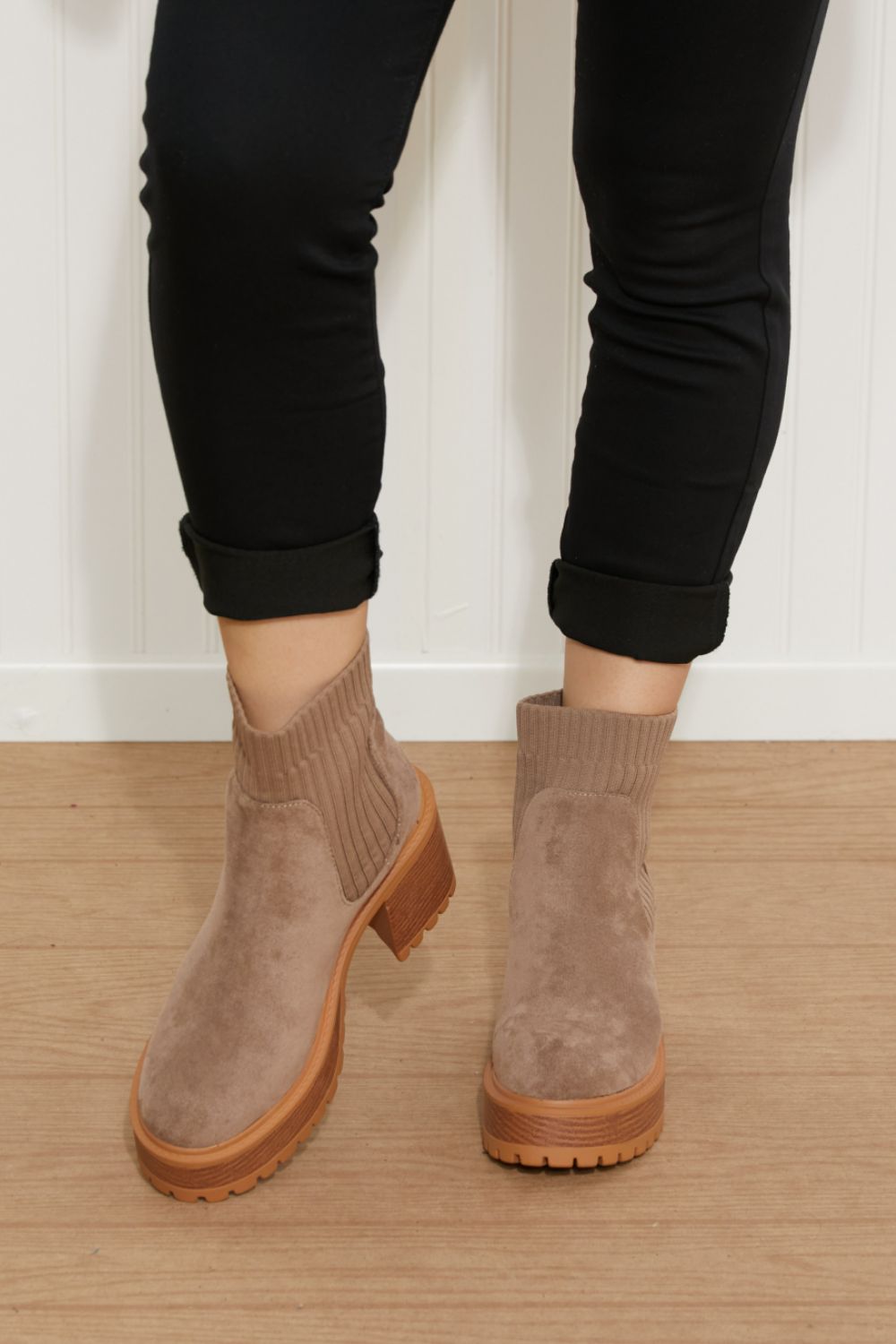 WeeBoo Strive For More Chunky Sole Sock Booties -