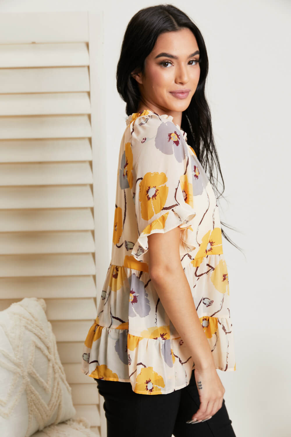Hailey & Co Beautiful Blooms Floral Top -