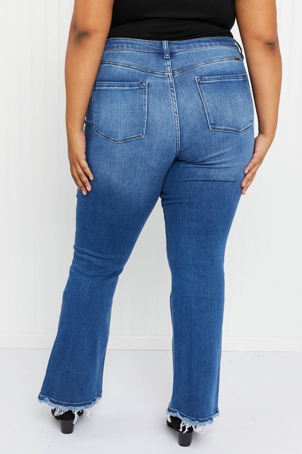 Kancan Molly High Rise Button Fly Bootcut Jeans -
