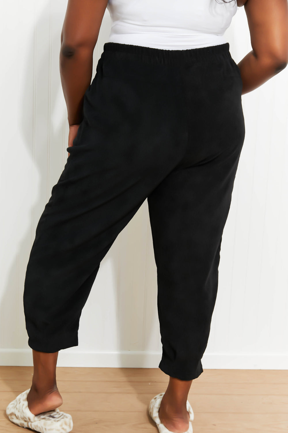 Zenana School Night Corduroy Loose Fit Pants -