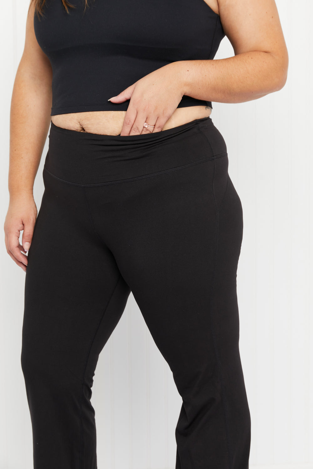 Rae Mode Willpower Full Size Flared Yoga Pants -