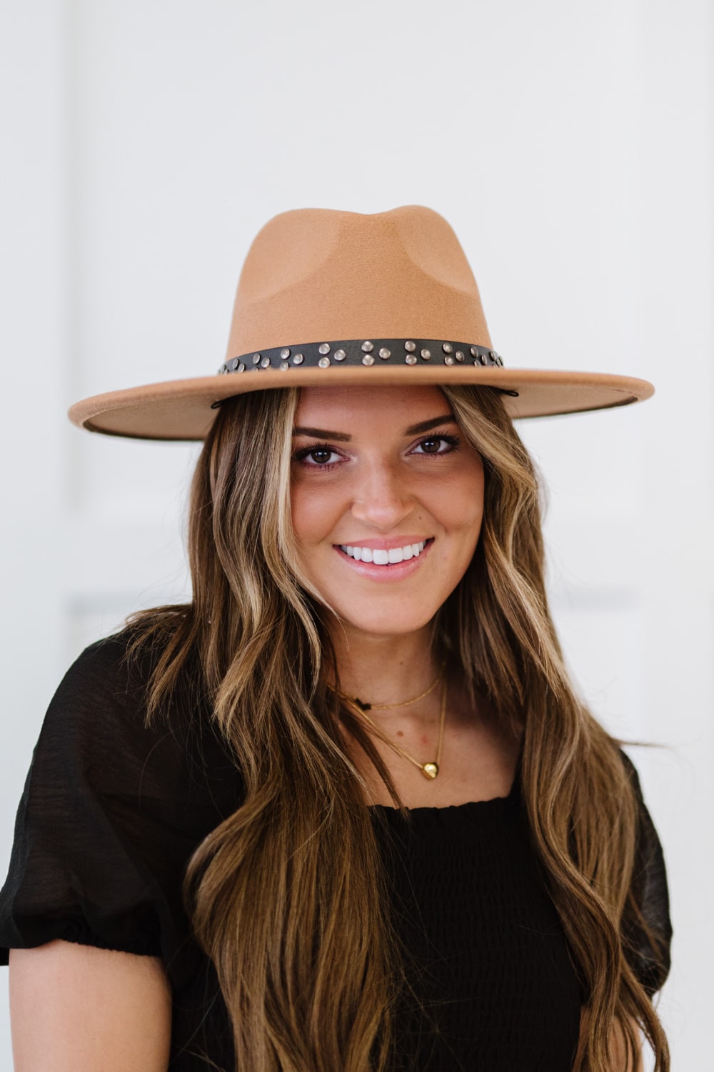 Fame Take a Stroll Studded Fedora -