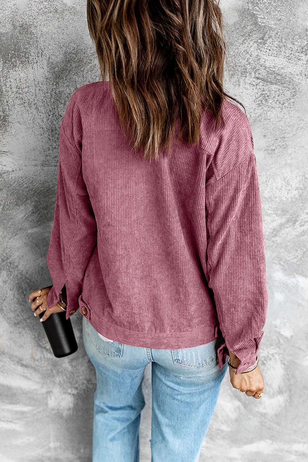 Corduroy Long Sleeve Jacket -