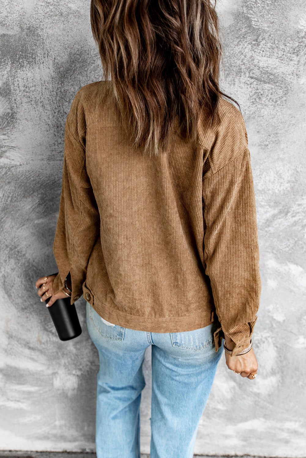 Corduroy Long Sleeve Jacket -