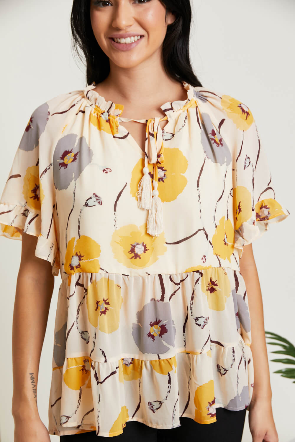 Hailey & Co Beautiful Blooms Floral Top -