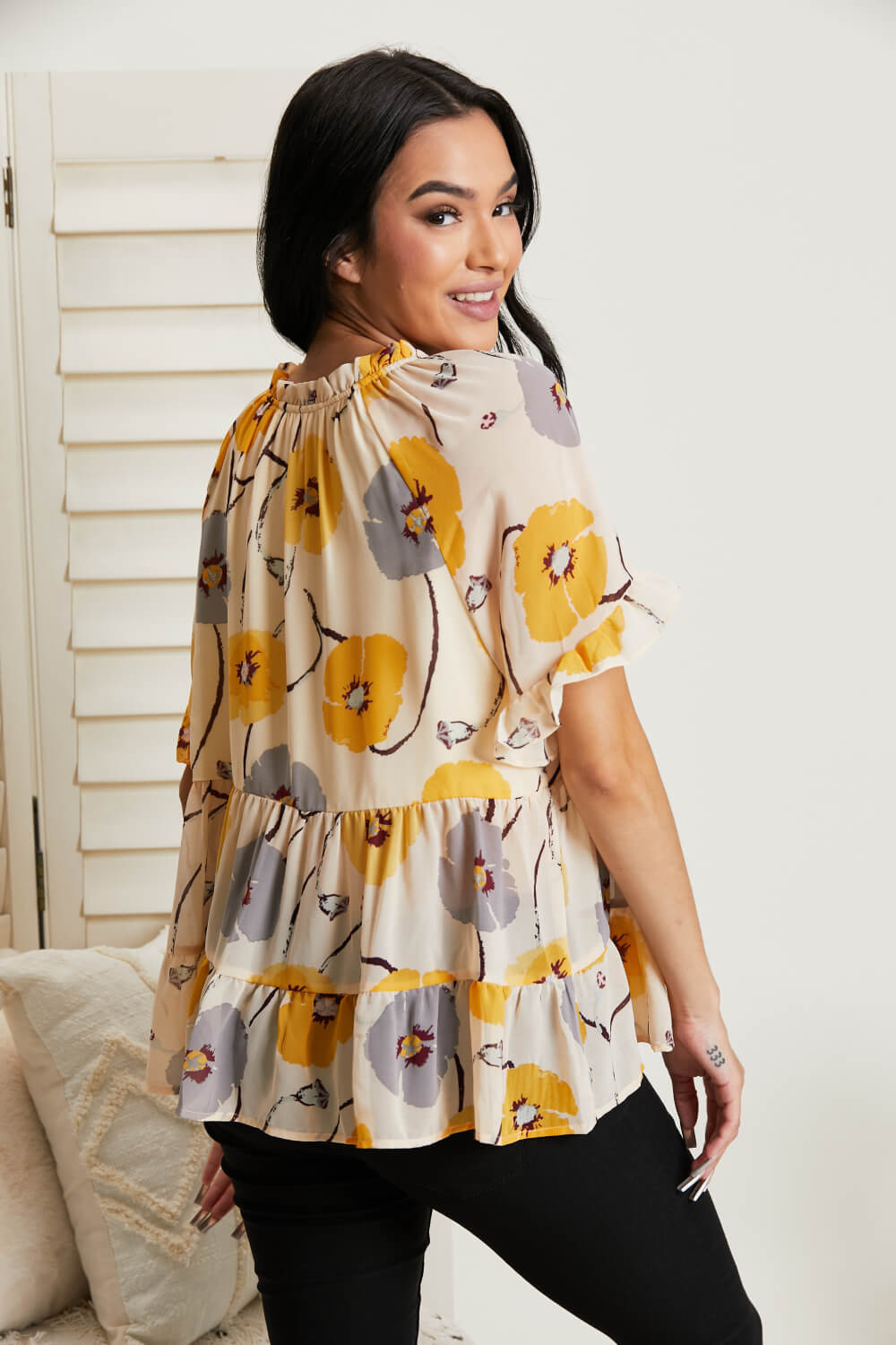 Hailey & Co Beautiful Blooms Floral Top -