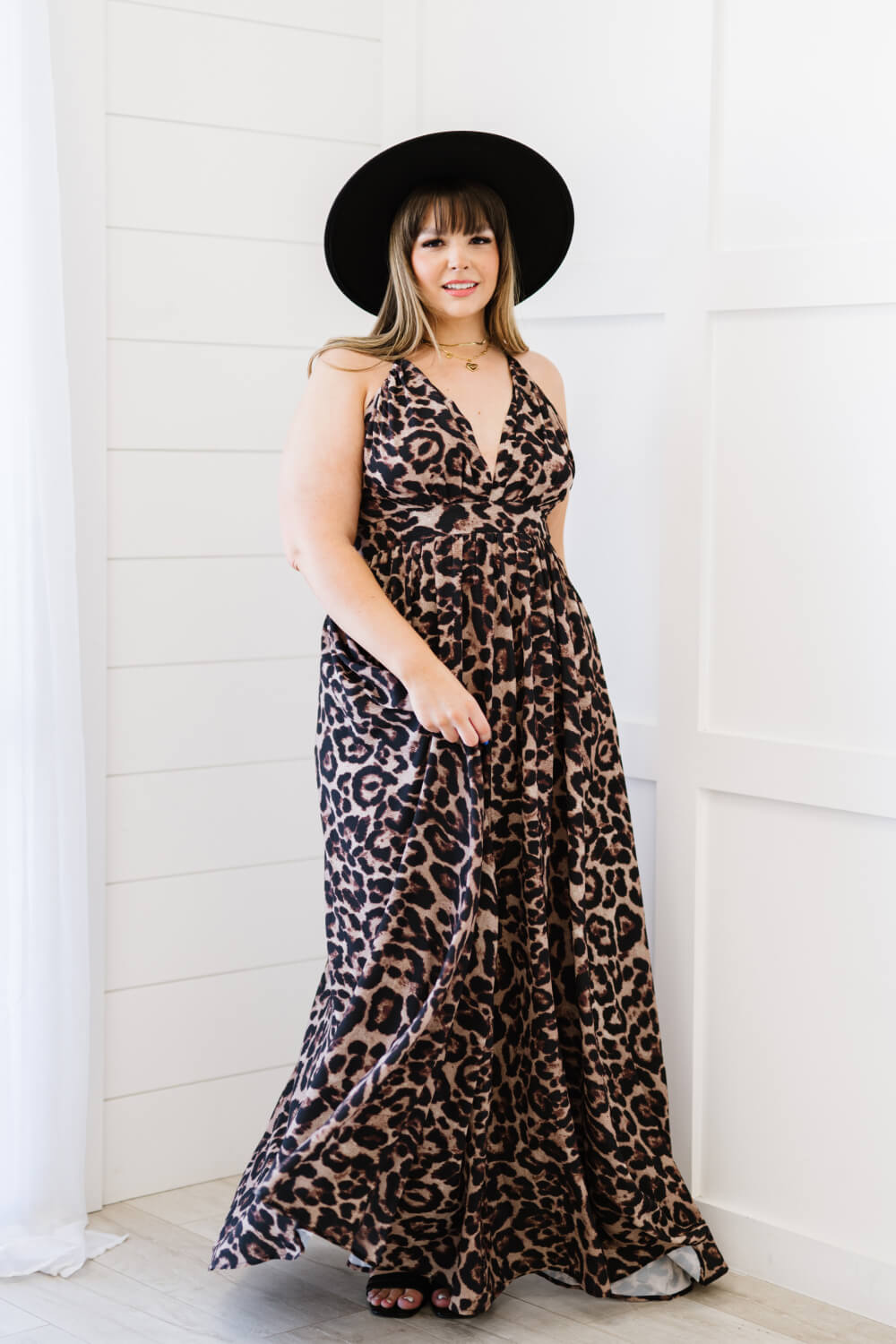 Sweet Generis Never Stop Leopard Maxi Dress -