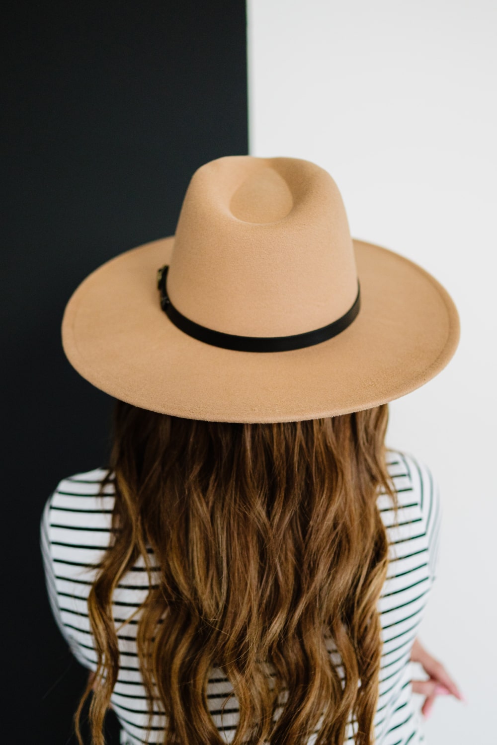Justin Taylor Lookin' Good Faux Leather Strap Fedora -