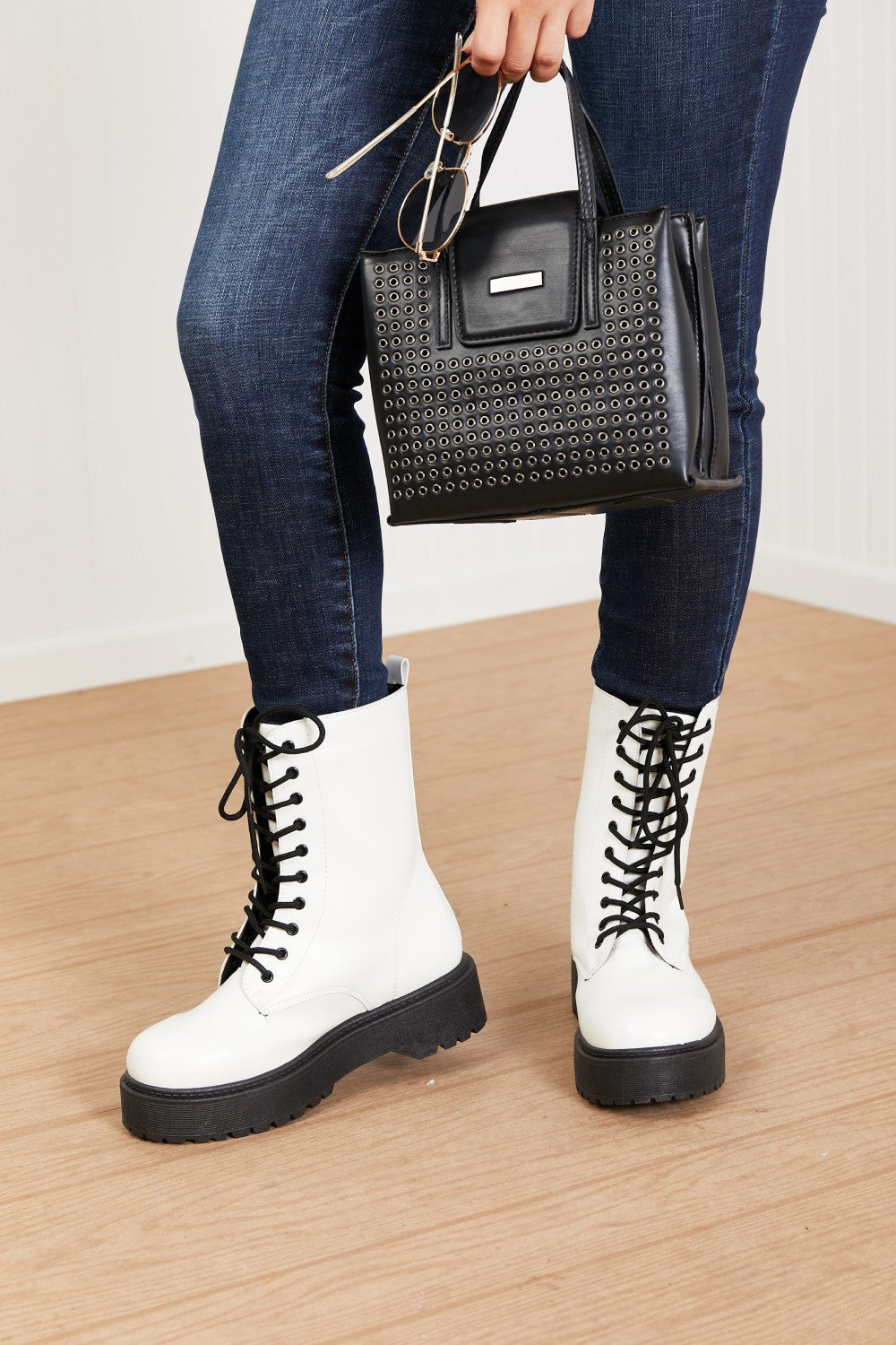 WeeBoo Big Steps Platform Combat Boots -
