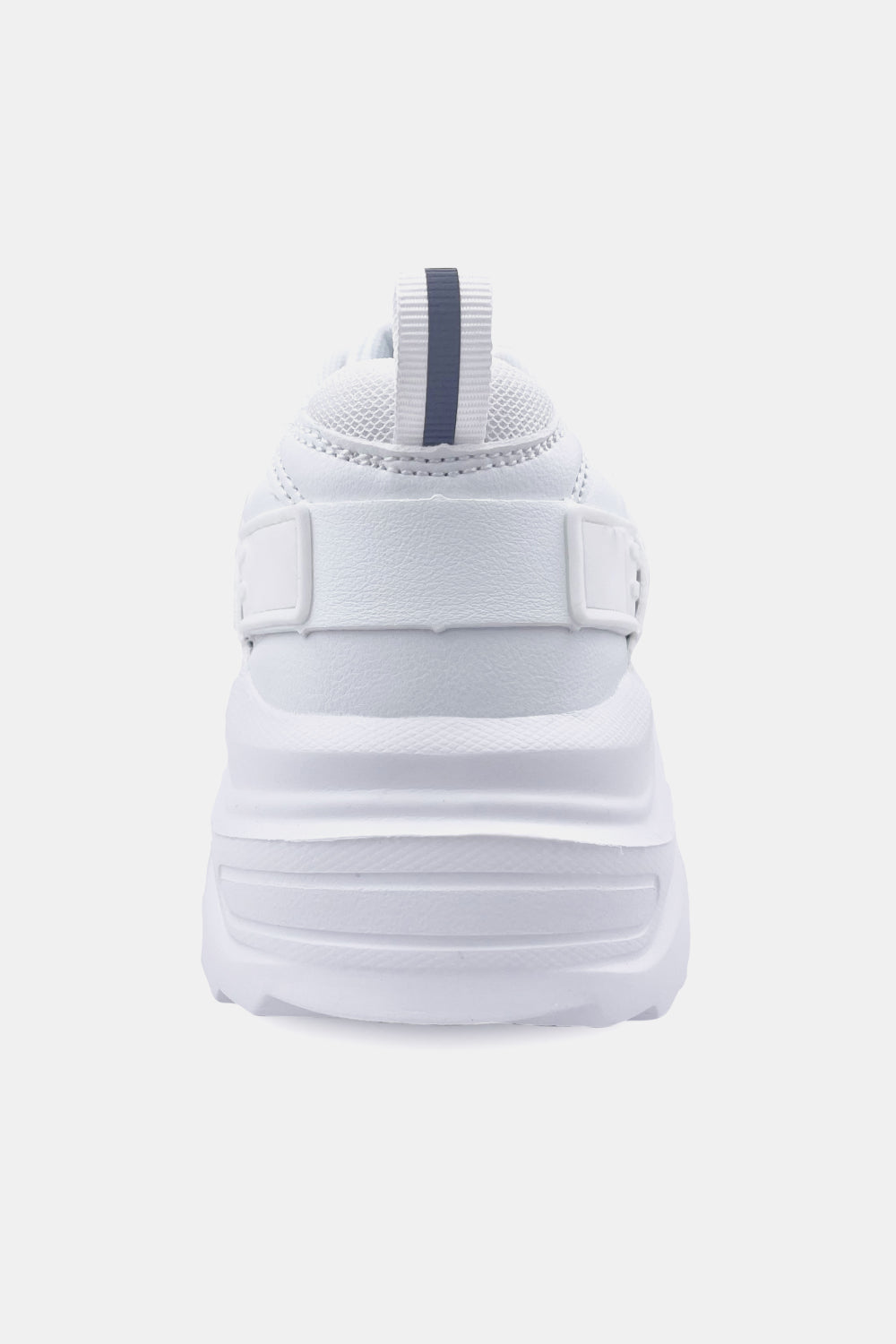 Berness Running Late Chunky Sole Athletic Sneakers in White -