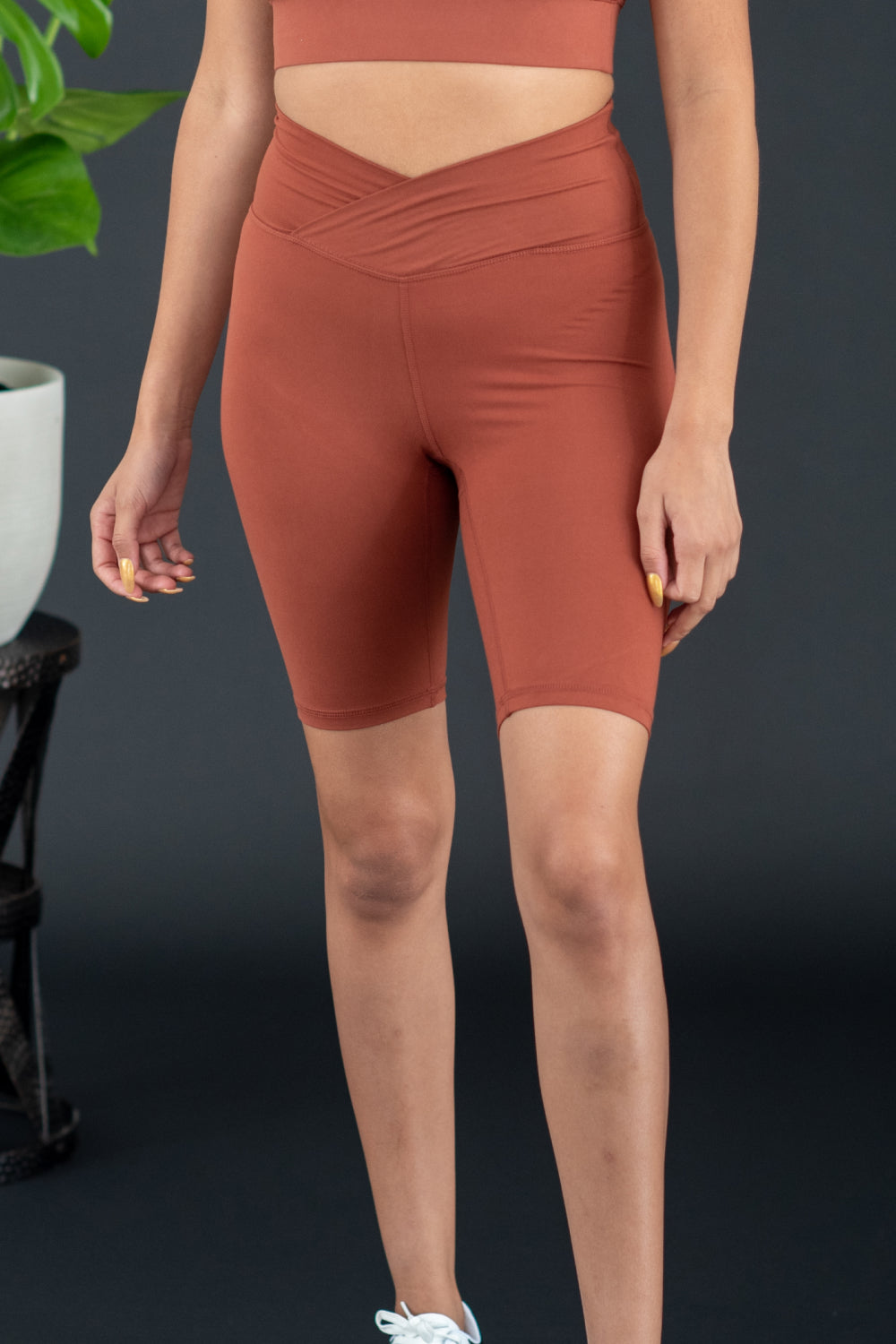 Rae Mode Get Set Crisscross Biker Shorts -
