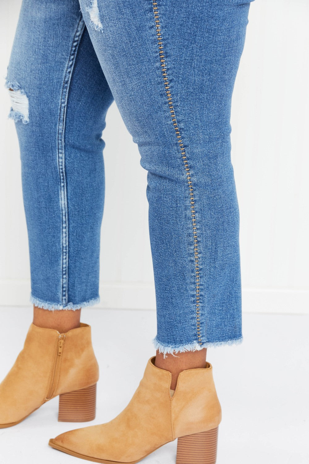 Judy Blue Cora Howdy Embroidery Boyfriend Jeans -