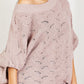 Sweet Lovely by Jen Drift Away Scallop Sweater -