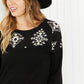 Acting Pro Finding Fall Full Size Geometric Yoke Long Sleeve Top -