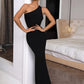 Cutout One-Shoulder Maxi Dress -