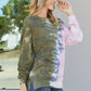 Sew In Love Full Size Tie-Dye Seam Detail Sweatshirt -