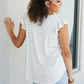 Sew In Love Illuminate the Way Striped Tee in Heather Grey -