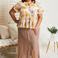 Sweet Lovely by Jen Leaps and Bounds Slit Maxi Skirt in Mocha -