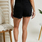 Vocal No Hard Feelings Lace-Up Shorts in Black -
