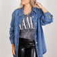 RISEN Jessica Denim Shacket -