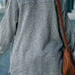 Textured Button Down Shirt Jacket with Pockets -