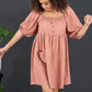 GeeGee I Promise Puff Sleeve Dress -