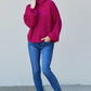 Zenana First Snow Ribbed Turtleneck Sweater -