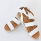 WeeBoo On the Doorstep Espadrille Platform Sandals in White -