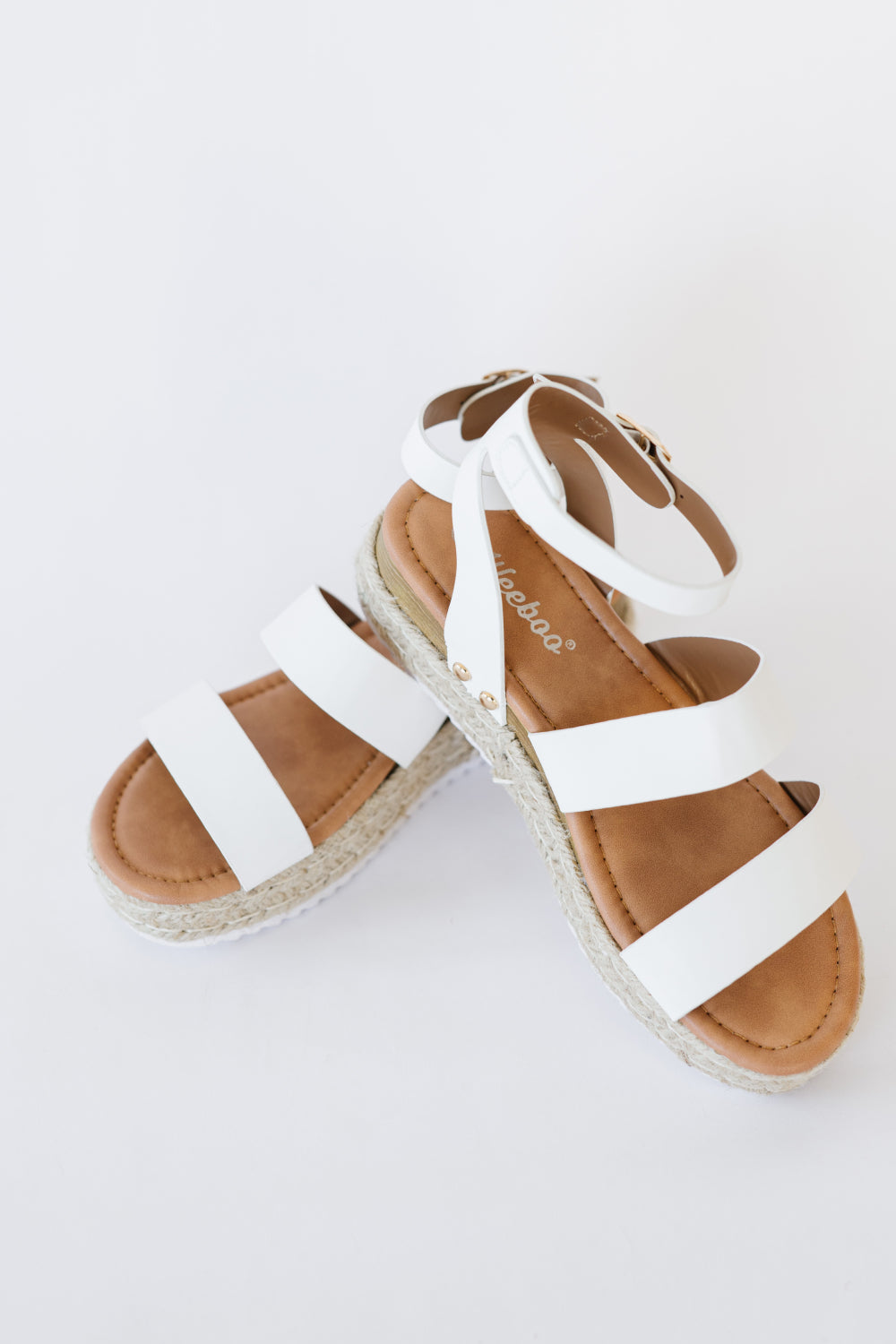 WeeBoo On the Doorstep Espadrille Platform Sandals in White -