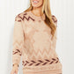 Heimish Santa's Sleigh Full Size Christmas Reindeer Sweater -