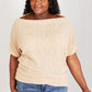 White Birch Expect the Best Off-Shoulder Top -