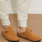 Qupid Sliding Through Life Faux Fur Lined Clog Mules -