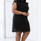 Sweet Lovely by Jen Full Size Fit for Royalty Lace Flutter Sleeve Dress -