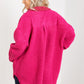 Davi & Dani Cliffhanger Teddy Button Down Shacket -