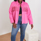GeeGee Southwest Rhinestone Fringe Detail Shirt Jacket -