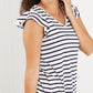 Sew In Love Illuminate the Way Striped Tee in Navy -