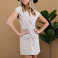 HYFVE Saturday in Sydney Mini Shirt Dress in Khaki -