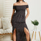 Fab Flowers Floral Off-Shoulder Maxi Dress -