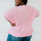 Sew In Love Sippin' Lemonade French Terry Top in Pink -