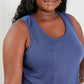 Sew In Love Never a Dull Moment Racerback Tank in Denim Color -