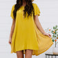 Davi & Dani Greater Good Half-Button Mini Dress -