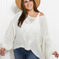 Sweet Generis Second Chances Cable-Knit Openwork Sweater -