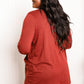 Zenana Full Size Open Front Top with Pockets -