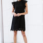 Sweet Lovely by Jen Full Size Fit for Royalty Lace Flutter Sleeve Dress -