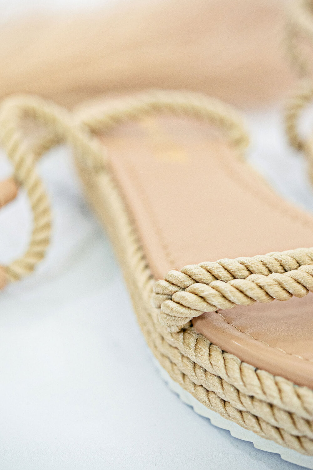 KAYLEEN Learning the Ropes Lace-Up Espadrille Sandals -