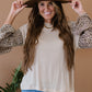Aspire to Inspire Leopard Bell Sleeve Top -